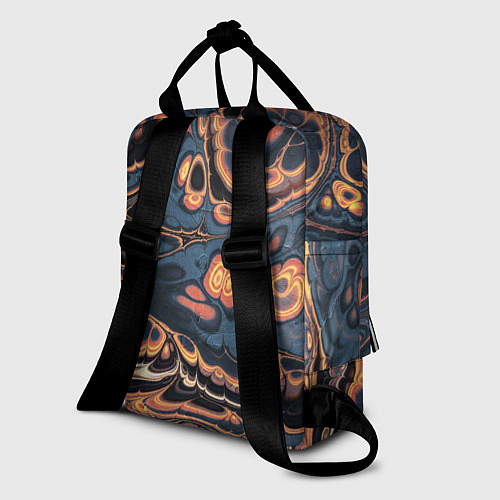 Женский рюкзак Абстрактный разноцветный узор / 3D-принт – фото 2