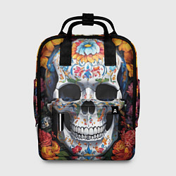 Рюкзак женский Bright colors and a skull, цвет: 3D-принт