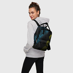 Рюкзак женский Нано соты и неон, цвет: 3D-принт — фото 2