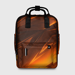 Рюкзак женский Geometry stripes orange, цвет: 3D-принт