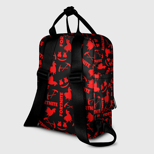 Женский рюкзак Fortnite pattern logo marshmello / 3D-принт – фото 2