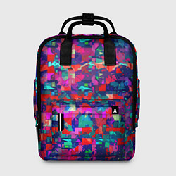 Рюкзак женский Разноцветные осколки стекла, цвет: 3D-принт