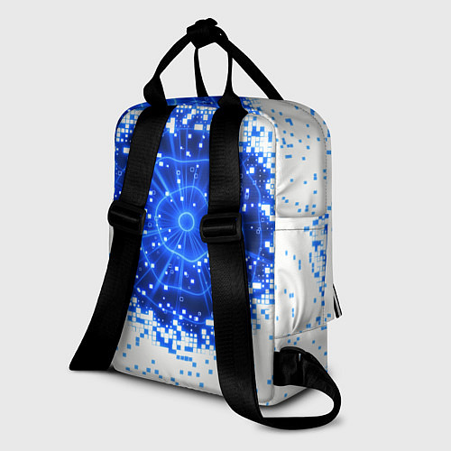 Женский рюкзак Поврежденный цифровой скин - дыра / 3D-принт – фото 2