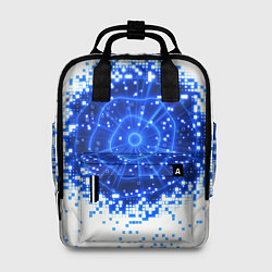 Рюкзак женский Поврежденный цифровой скин - дыра, цвет: 3D-принт