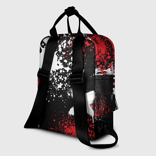 Женский рюкзак Фольксваген на фоне граффити и брызг красок / 3D-принт – фото 2