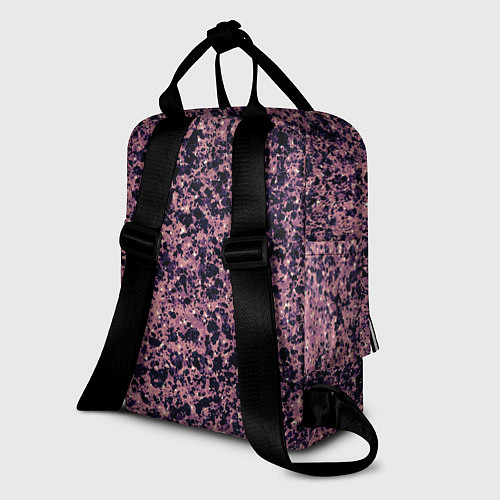 Женский рюкзак Абстрактный брызги сине-розовый / 3D-принт – фото 2