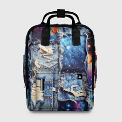 Рюкзак женский Звездный небосвод - пэчворк, цвет: 3D-принт