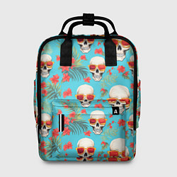 Рюкзак женский Черепа и отпуск, цвет: 3D-принт