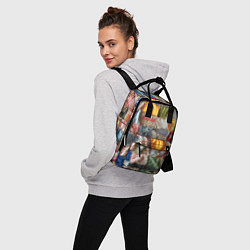 Рюкзак женский Patchwork - ai art, цвет: 3D-принт — фото 2