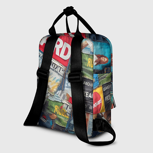 Женский рюкзак Vanguard collage - ai art patchwork / 3D-принт – фото 2
