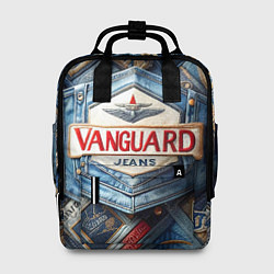 Рюкзак женский Vanguard denim patchwork - ai art, цвет: 3D-принт