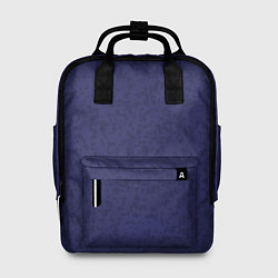 Рюкзак женский Пятнистый однотонный сине-фиолетовый, цвет: 3D-принт