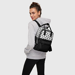 Рюкзак женский Чёрно-белый узором, цвет: 3D-принт — фото 2