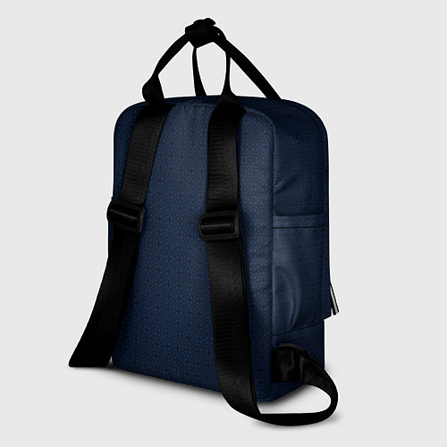 Женский рюкзак Тёмный синий паттерн узоры / 3D-принт – фото 2
