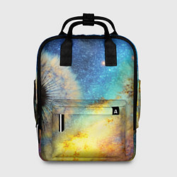 Рюкзак женский Одуванчик и космос, цвет: 3D-принт