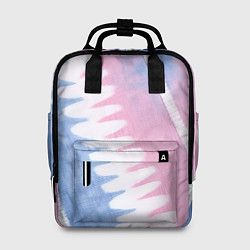Рюкзак женский Полоски в стиле тай дай, цвет: 3D-принт