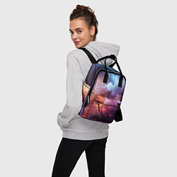 Рюкзак женский Облачный космос, цвет: 3D-принт — фото 2