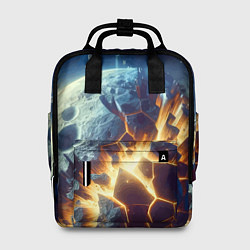 Рюкзак женский Взрыв планеты - космос от нейросети, цвет: 3D-принт