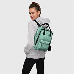 Рюкзак женский Ажурный светло-зелёный, цвет: 3D-принт — фото 2