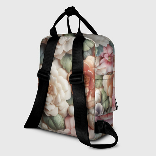 Женский рюкзак Текстурный фон в пастельных тонах / 3D-принт – фото 2