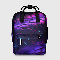 Женский рюкзак Фиолетовая абстрактная текстура неоновая