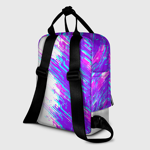 Женский рюкзак Neon glitch / 3D-принт – фото 2