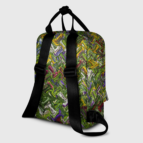 Женский рюкзак Разноцветная абстракция / 3D-принт – фото 2