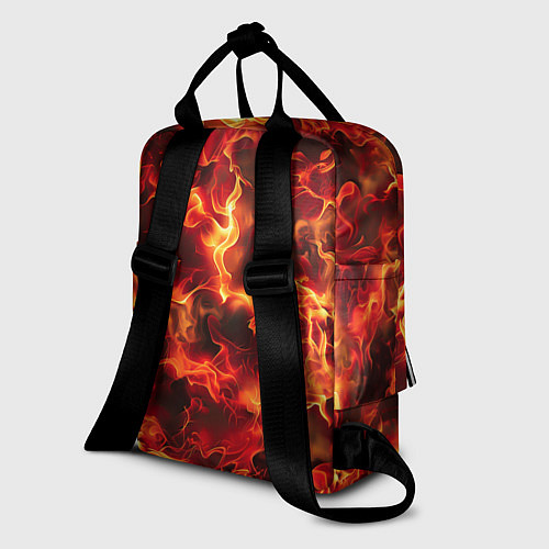 Женский рюкзак Огненный элементаль / 3D-принт – фото 2