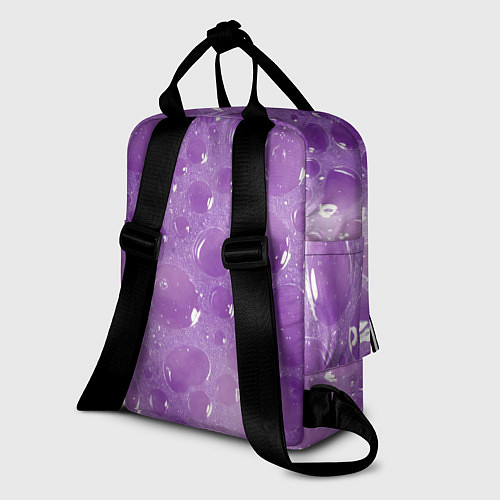 Женский рюкзак Фиолетовая пена / 3D-принт – фото 2