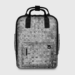 Рюкзак женский Серый текстурированный кубики, цвет: 3D-принт