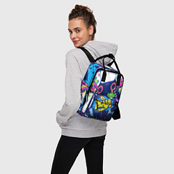 Рюкзак женский Абстрактное граффити с приставкой, цвет: 3D-принт — фото 2