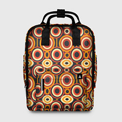 Рюкзак женский Африканские узоры круги, цвет: 3D-принт
