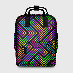 Женский рюкзак Линии лабиринта спектрального цвета