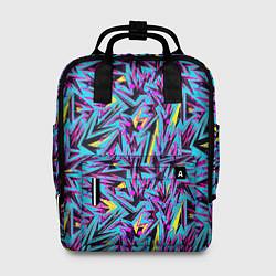 Рюкзак женский Абстрактный узор с геометрической концепцией, цвет: 3D-принт