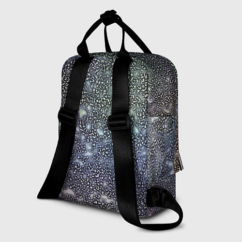 Женский рюкзак Абстрактный серо-фиолетовый / 3D-принт – фото 2