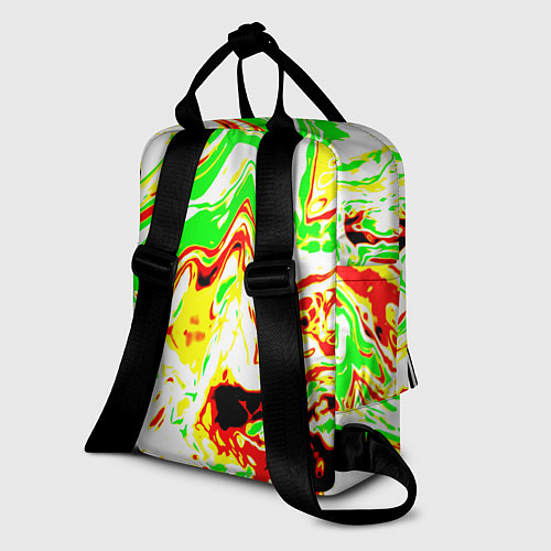 Женский рюкзак Кислотные краски / 3D-принт – фото 2