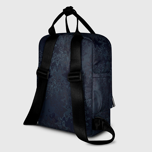 Женский рюкзак Чернично-синий абстрактный / 3D-принт – фото 2