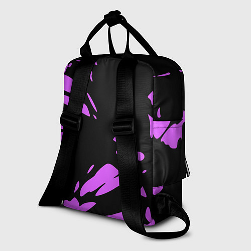 Женский рюкзак Фиолетовая абстракция / 3D-принт – фото 2