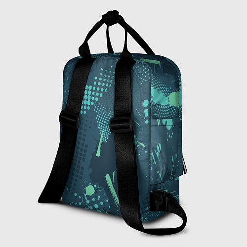 Женский рюкзак Яркий абстрактный узор для спорта / 3D-принт – фото 2