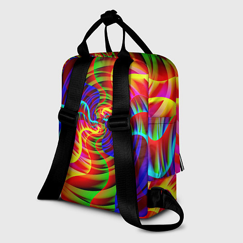 Женский рюкзак Абстрактные волнистые линии / 3D-принт – фото 2
