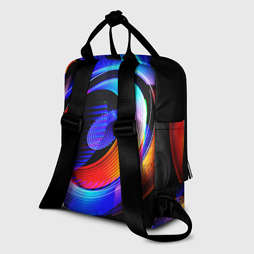 Женский рюкзак Оптические иллюзии волны / 3D-принт – фото 2