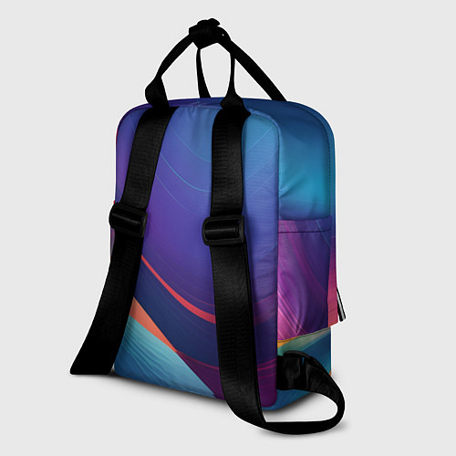 Женский рюкзак Красивый градиент абстракция / 3D-принт – фото 2