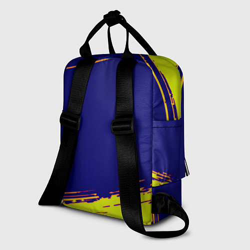 Женский рюкзак Cyberpunk 2077 краски полосы / 3D-принт – фото 2