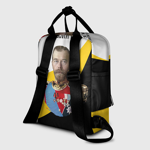 Женский рюкзак Мы русские с нами Бог малый черный кцк Николай II / 3D-принт – фото 2
