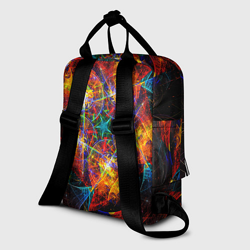 Женский рюкзак Оптический дым текстура / 3D-принт – фото 2