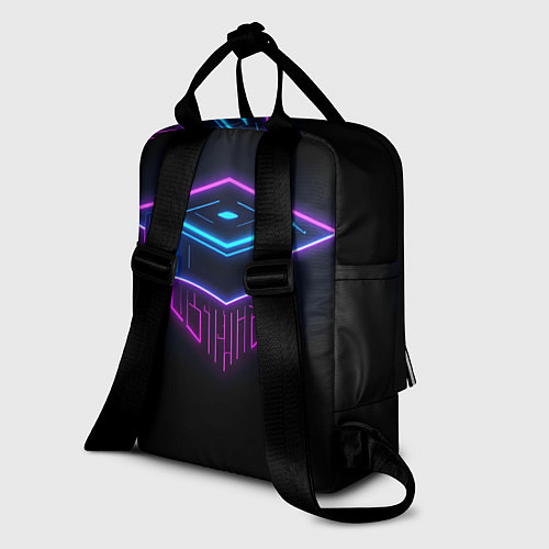 Женский рюкзак Неоновый магистр / 3D-принт – фото 2