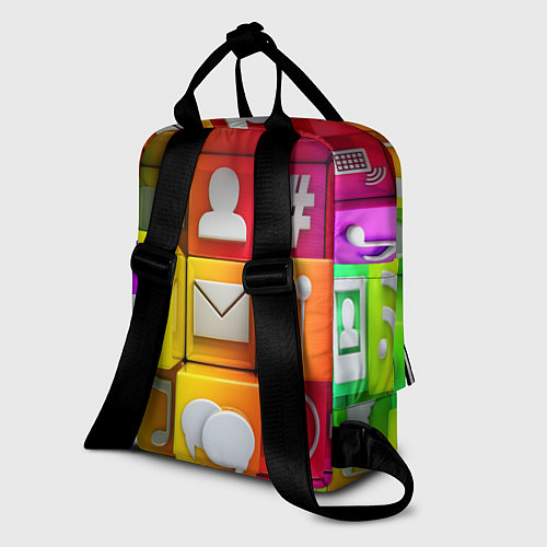 Женский рюкзак Square / 3D-принт – фото 2