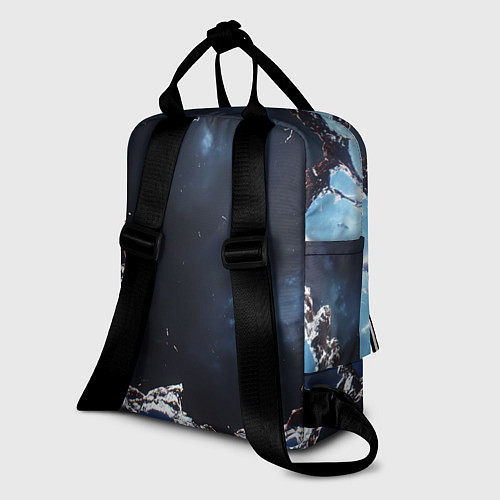 Женский рюкзак Объемная дыра в стене текстура / 3D-принт – фото 2