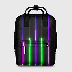 Рюкзак женский Color Purple green pink, цвет: 3D-принт