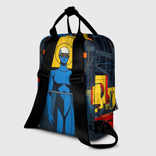 Женский рюкзак Ретро фантастика / 3D-принт – фото 2